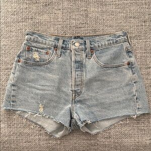 Levi’s 501 High Rise Denim Shorts W26